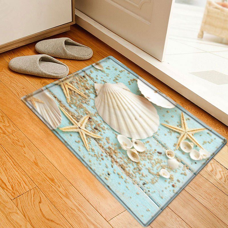 [89% OFF] Shell Starfish Deck Pattern Anti-skid Water Absorption Area ...