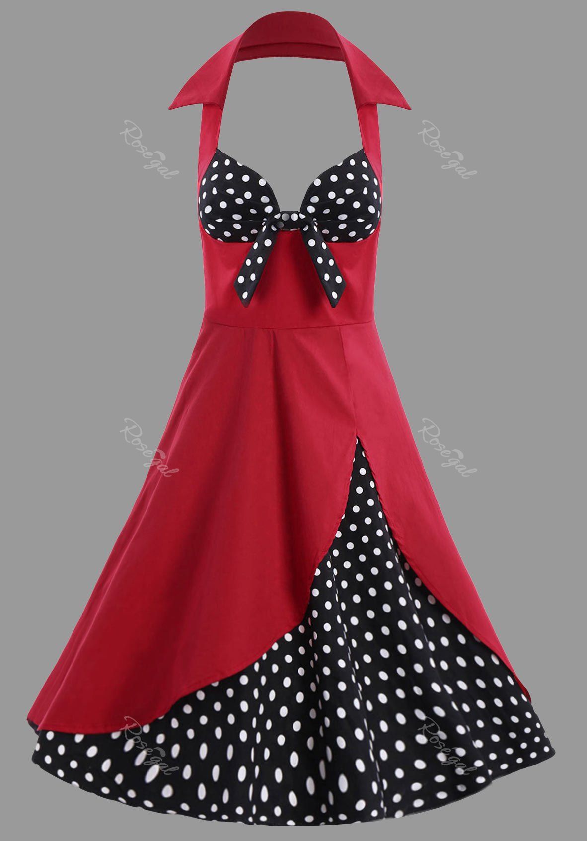 Dress halter polka dot work Online dot halter dress polka