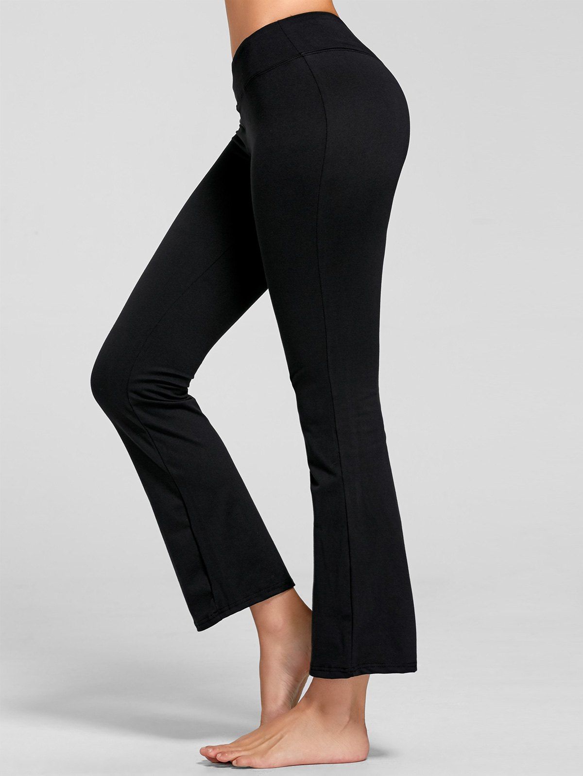 [30% OFF] Stretch Flare Yoga Pants With Pocket | Rosegal