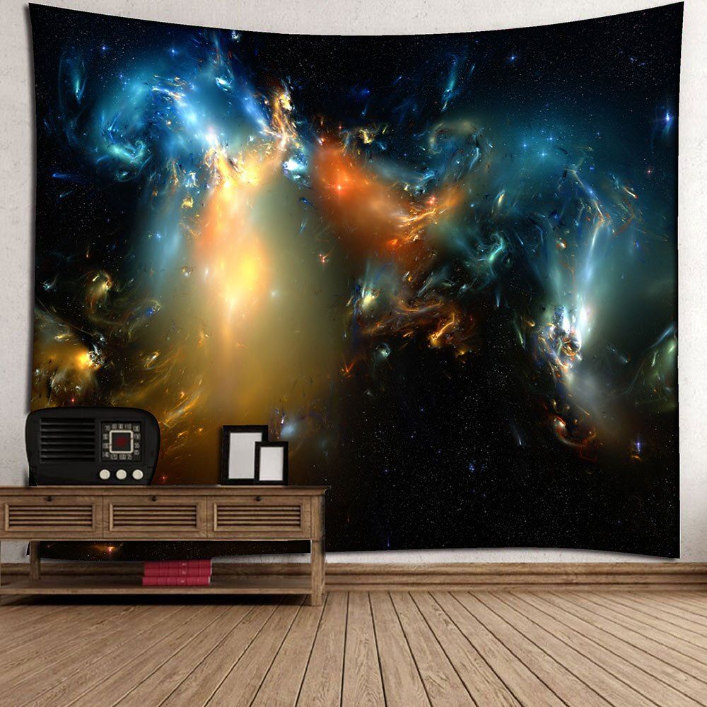 [26 OFF] Milky Way Night Sky Waterproof Wall Art Tapestry Rosegal
