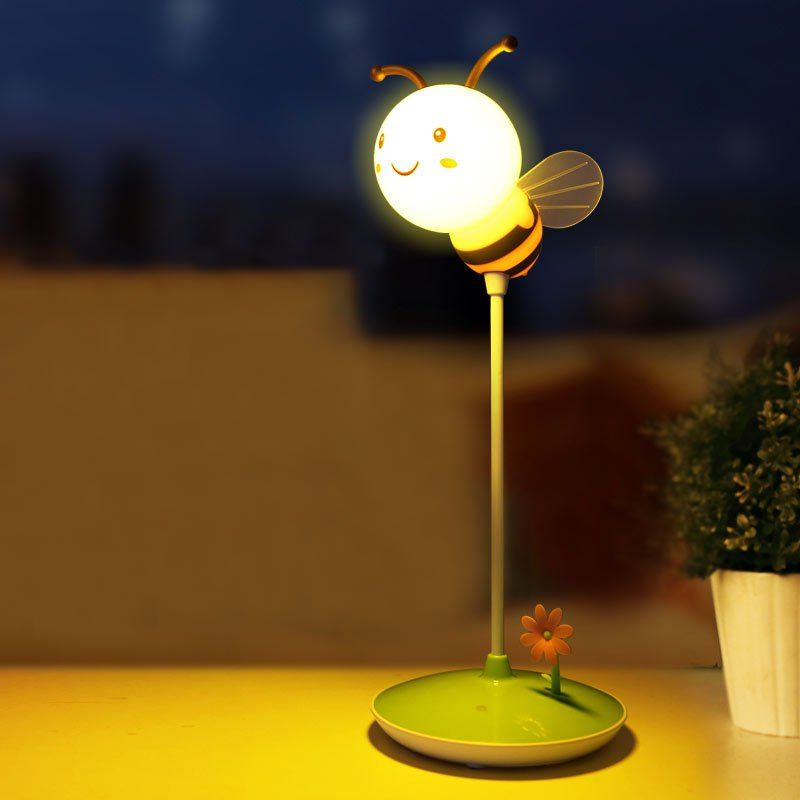 

Timing USB Charging Cartoon Bee Desk Lamp, Celadon