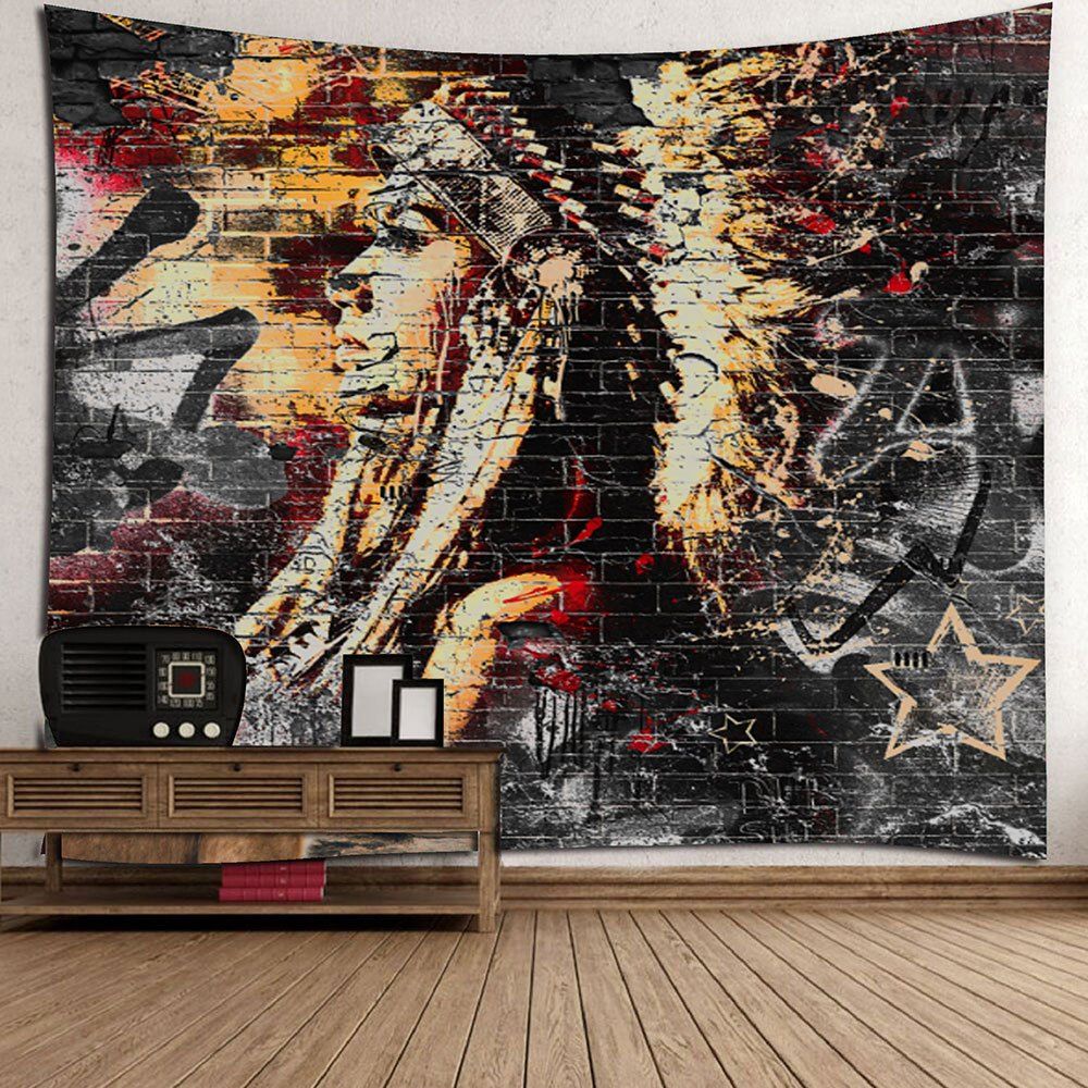 

Ethnic Wall Hanging Beach Throw Fabric Tapestry, Colormix