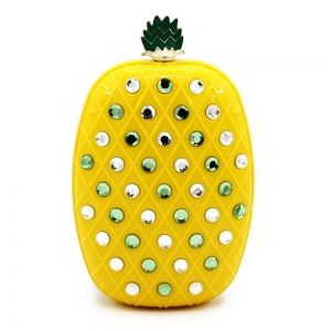 Rhinestone Pineapple Evening Bag
