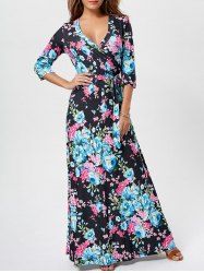 Robe Maxi à Rayures Florales Needle & Thread - Taille 0 - Couleur Rose Beige - Neuf Sans étiquette