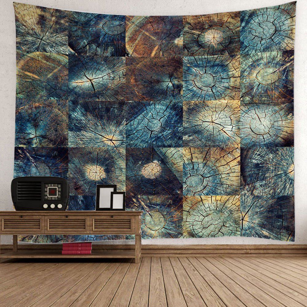 

Stump Texture Fabric Throw Wall Hanging Tapestry, Colormix