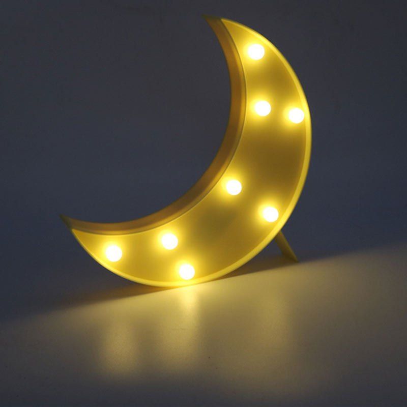 Online Home Decor LED Moon Table Night Light  