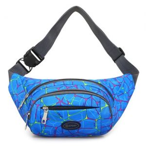 Geometric Print Waist Bag