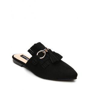 Tassels Pointed Toe Slippers