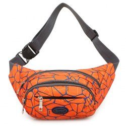 Geometric Print Waist Bag