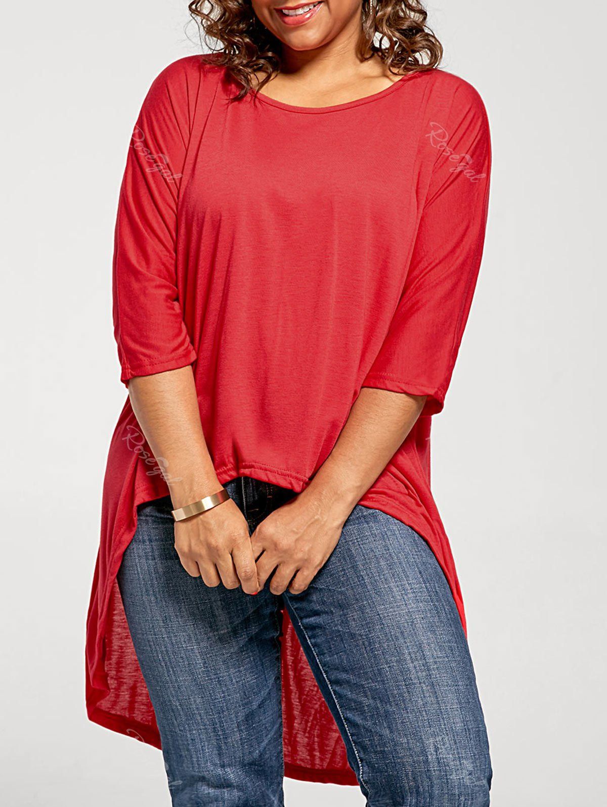 high low plus size