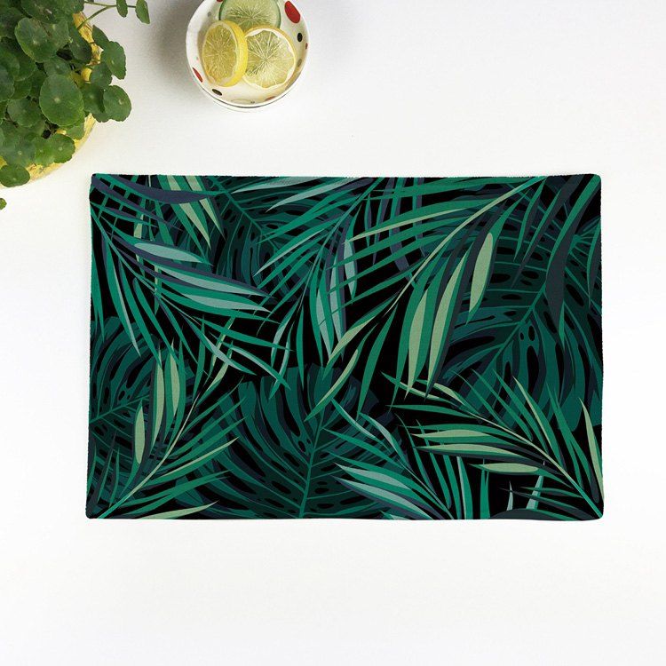 

Greenery Print Kitchen Product Table Placemat, Green