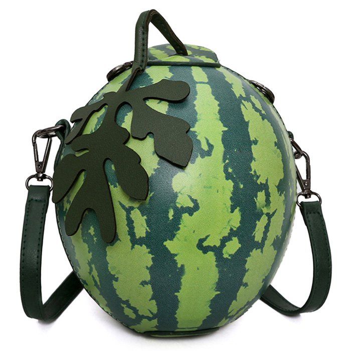 

Funny Watermelon Crossbody Bag, Green