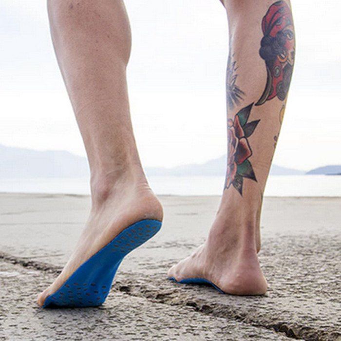 

Foot Pads Feet Sticker For Summer Beach Stick On Soles Flexible Feet Protection, Blue