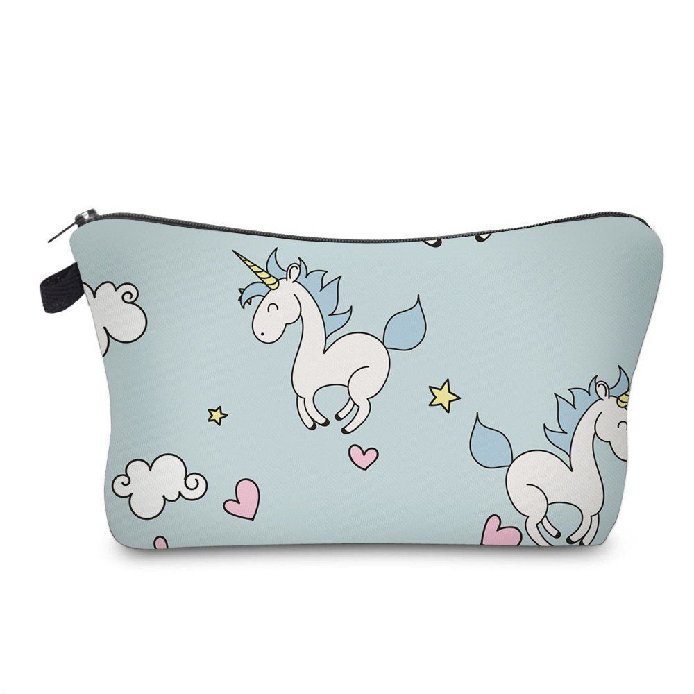 

Unicorn Print Makeup Bag, Cloudy