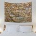 Wall Hanging Natural Stone Brick Fabric Tapestry -  