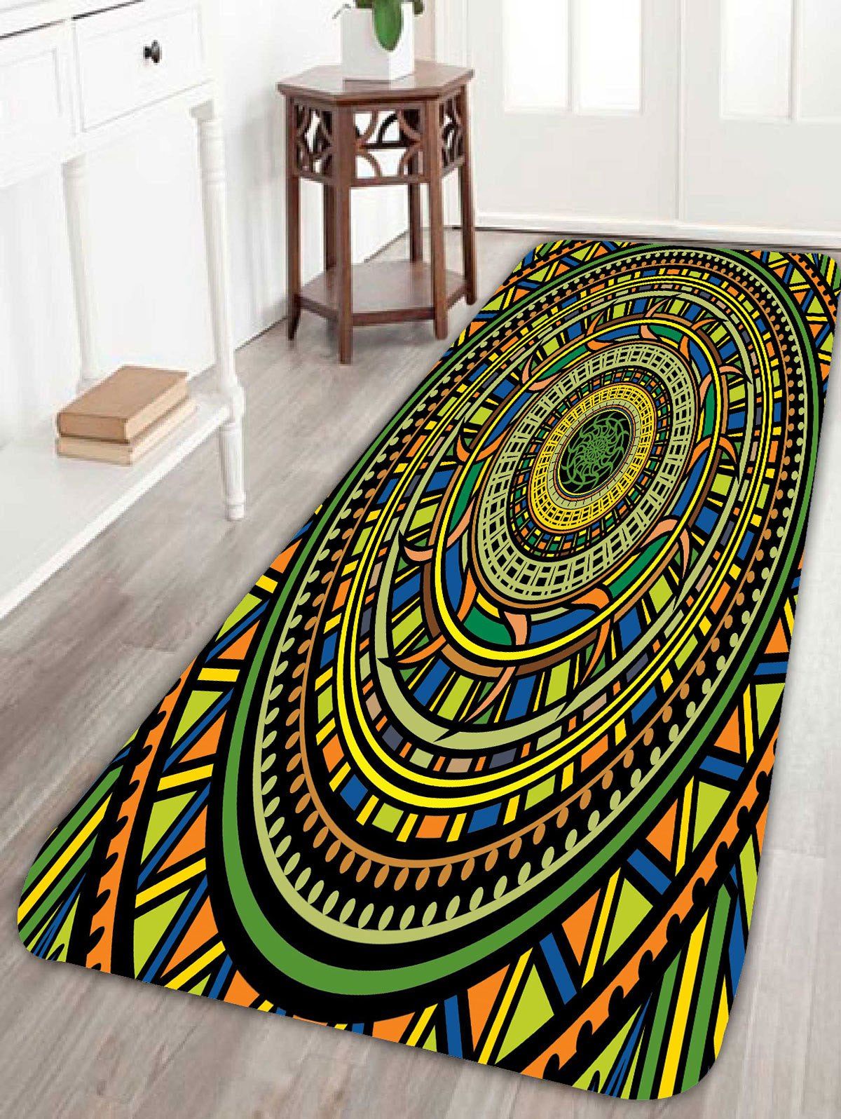 

Bohemian Mandala Skidproof Coral Fleece Rug, Colorful