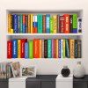 Творческий 3d дизайн книжный шкаф стены стикеры -купить в ин.