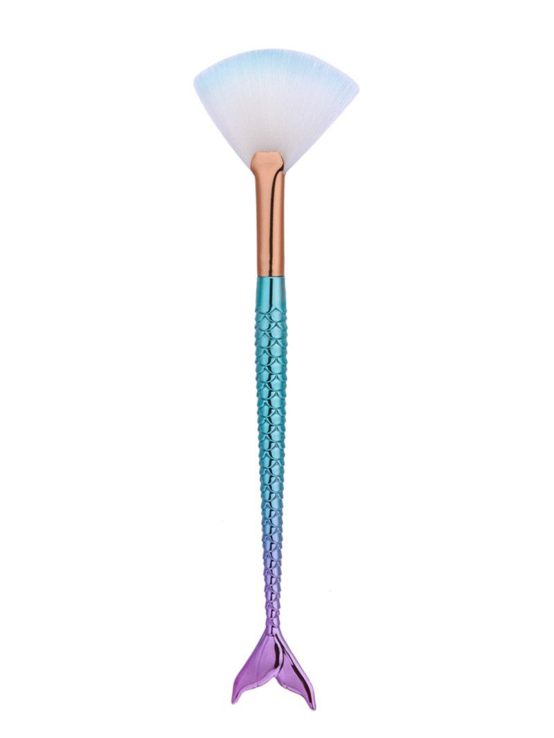 

Mermaid Ombre Makeup Fan Brushes, Colormix