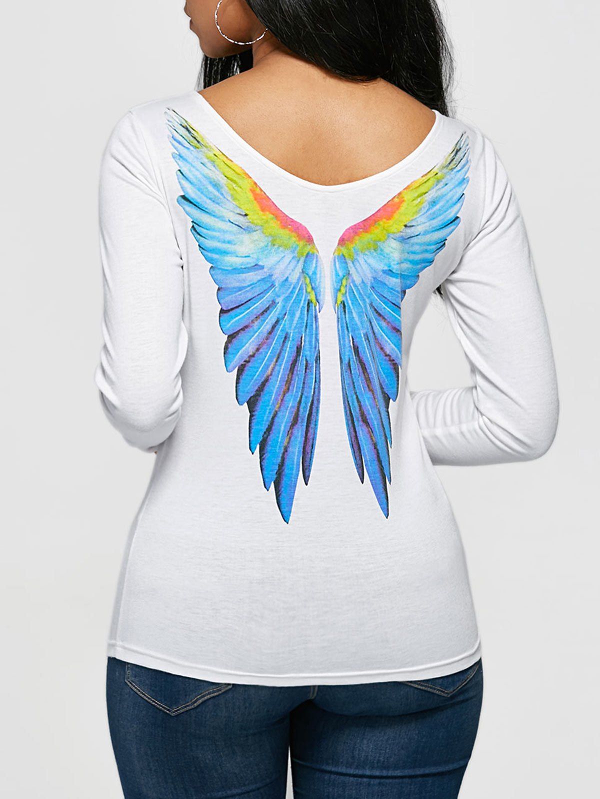 angel wing sleeve top