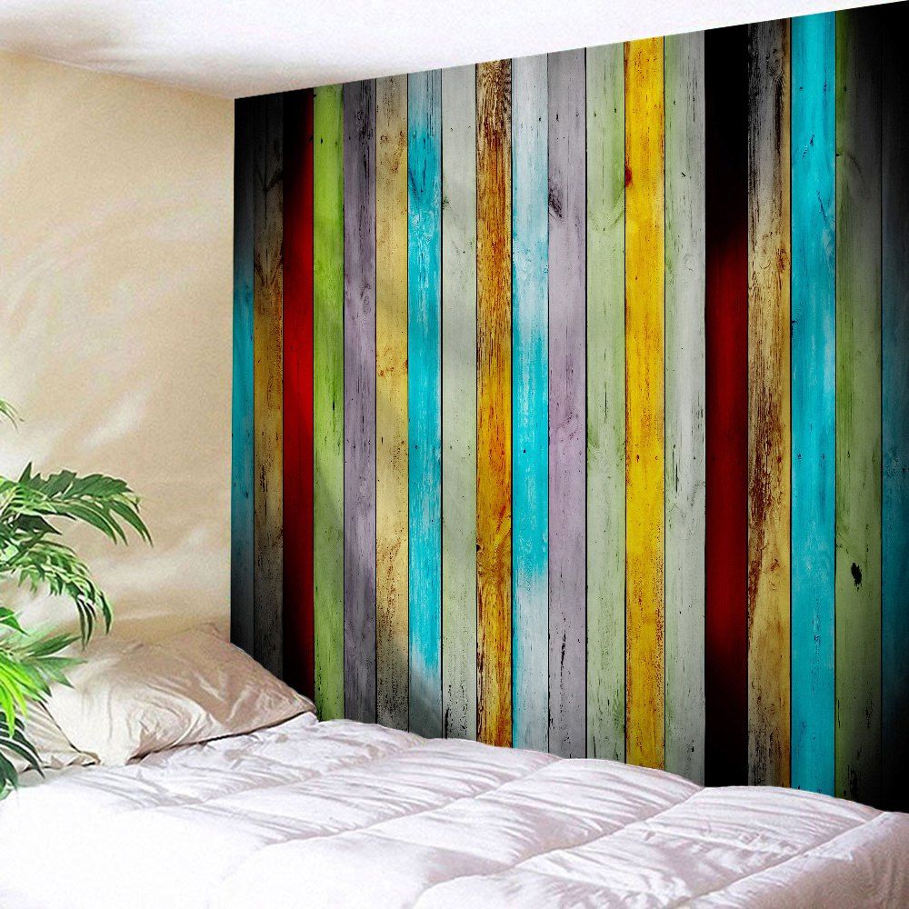 

Colorful Woodgrain Polyester Wall Hanging Tapestry, Colormix