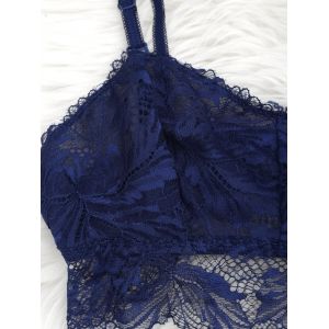 Cerulean 70b Lace See Through Bralette Set | RoseGal.com