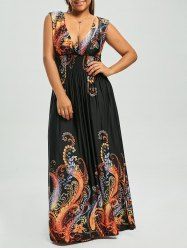 plunge maxi evening dress