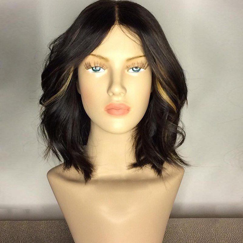 

Center Part Medium Shaggy Wavy Synthetic Wig, Colormix