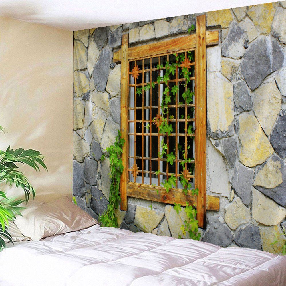 [38 OFF] Stone Window Tapestry Wall Hanging Rosegal