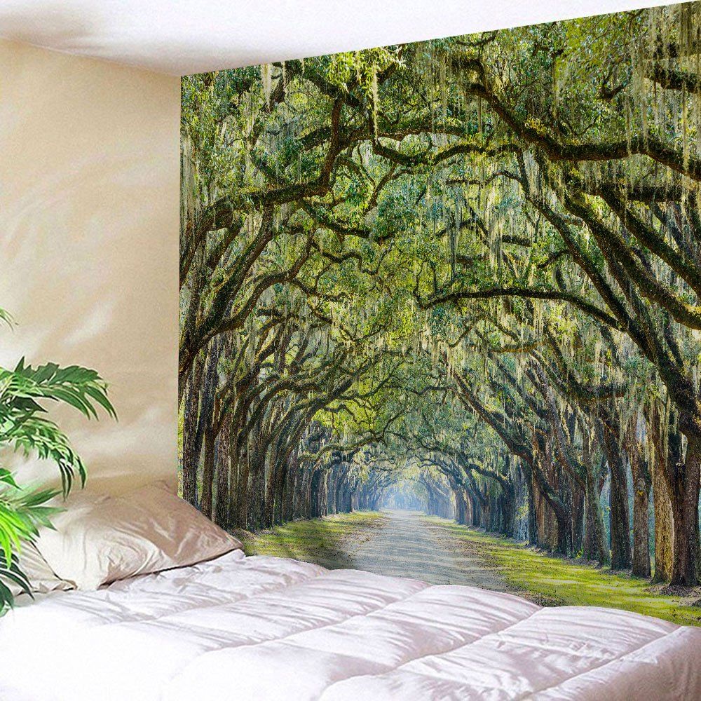 

Alameda Print Wall Hanging Tapestry For Bedroom, Green