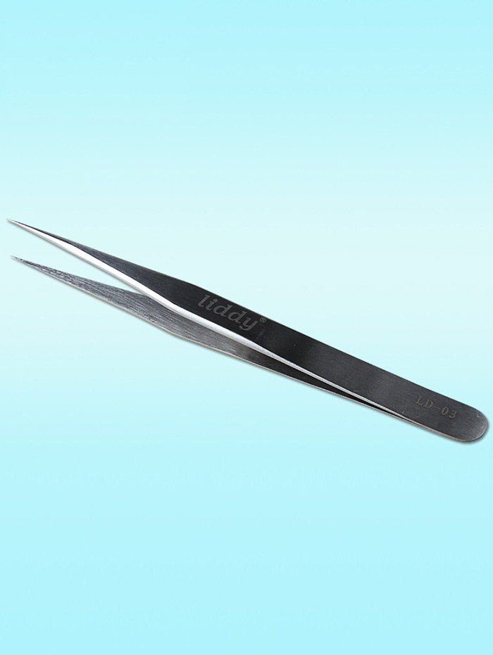 

Straight Eyelash Extension Tweezer, Silver