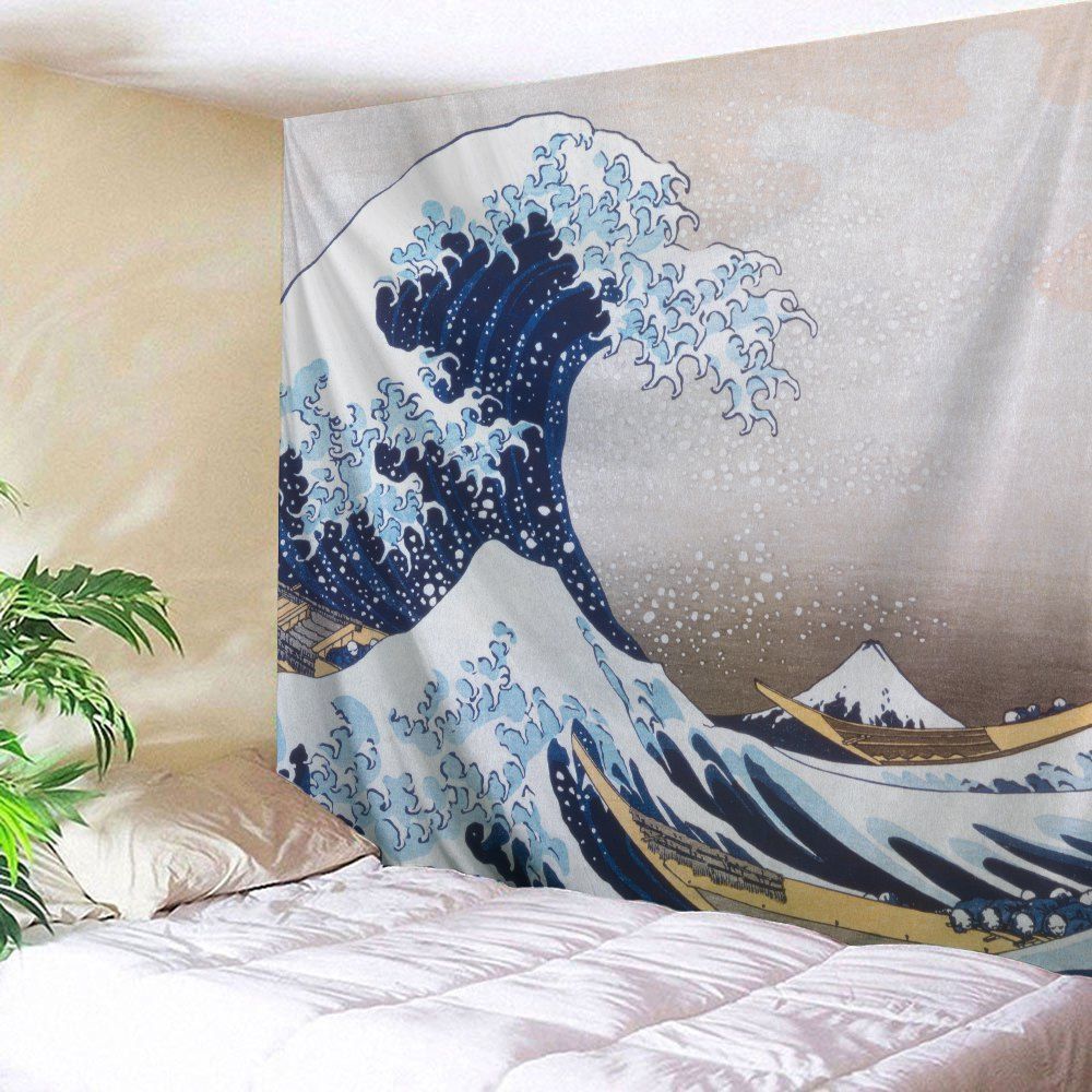 

Surge Beach Throw Fabric Wall Hanging Tapestry, Colormix