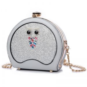 Owl Sequined Crossbody Bag