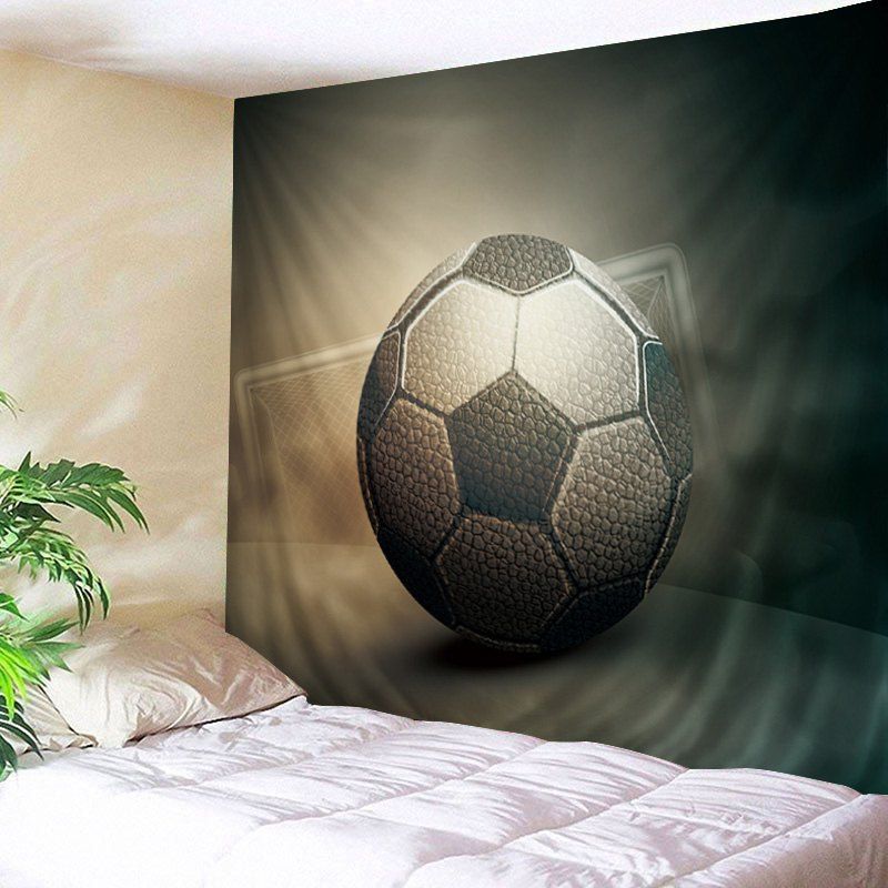 

Soccer Print Tapestry Wall Hanging Art Decoration, Black white