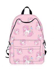 Padded Strap Unicorn Print Backpack