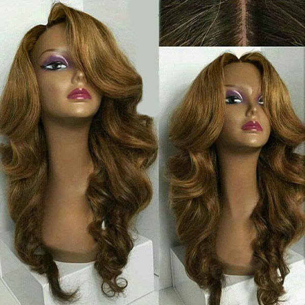 

Long Side Part Loose Wave Synthetic Wig, Colormix