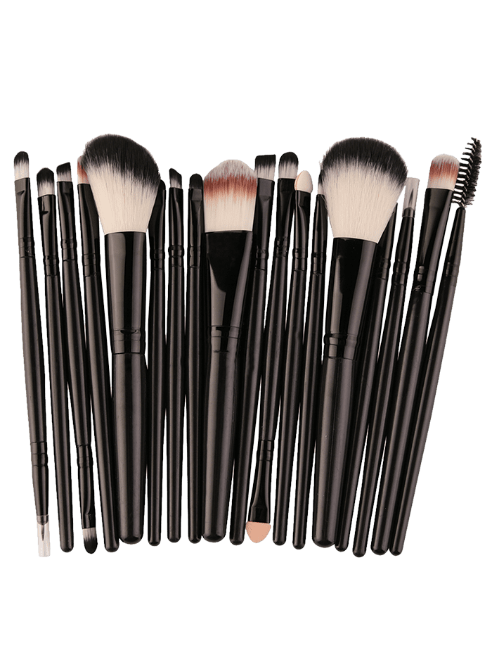 

18Pcs Face Eye Multipurpose Makeup Brushes Kit, Black