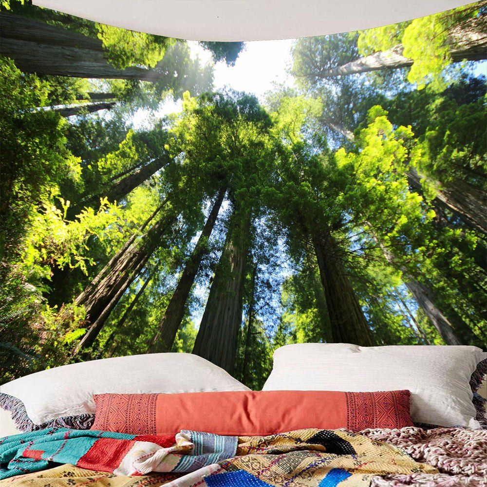 

Tree Forest Waterproof Wall Art Tapestry, Green
