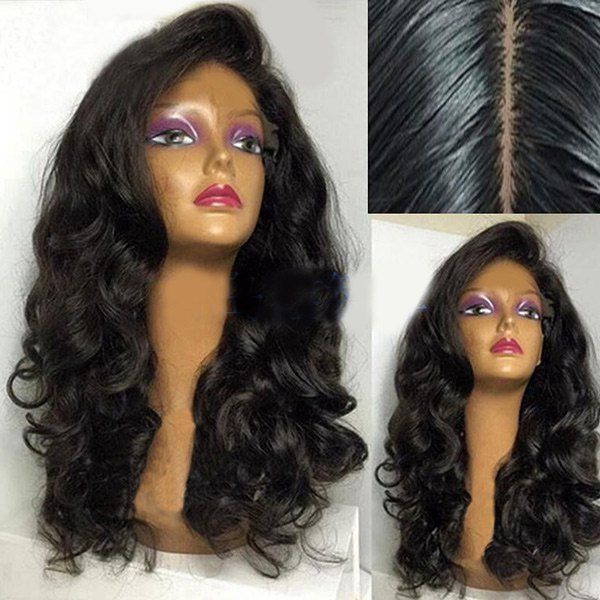

Long Side Parting Fluffy Loose Wave Synthetic Wig, Natural black