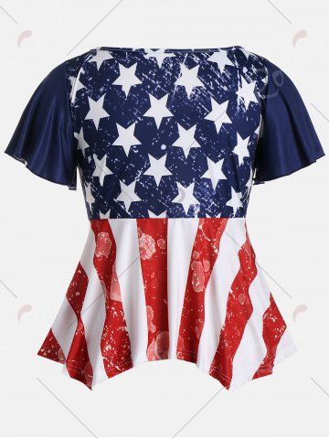 plus size patriotic tunic