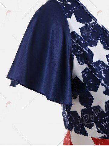 plus size patriotic tunic