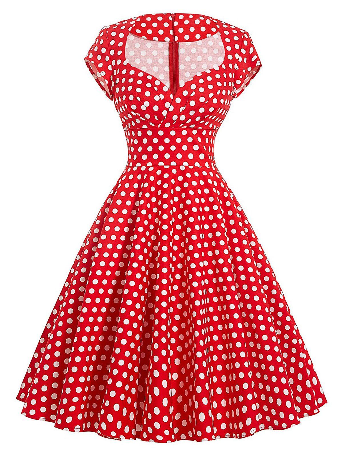Shop Vintage Polka Dot Swing Pin Up Dress  