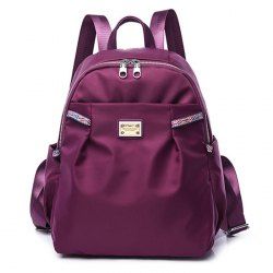 Casual Nylon Backapck with Ethnic Trim