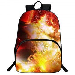Padded Strap Universe Printed Backpack