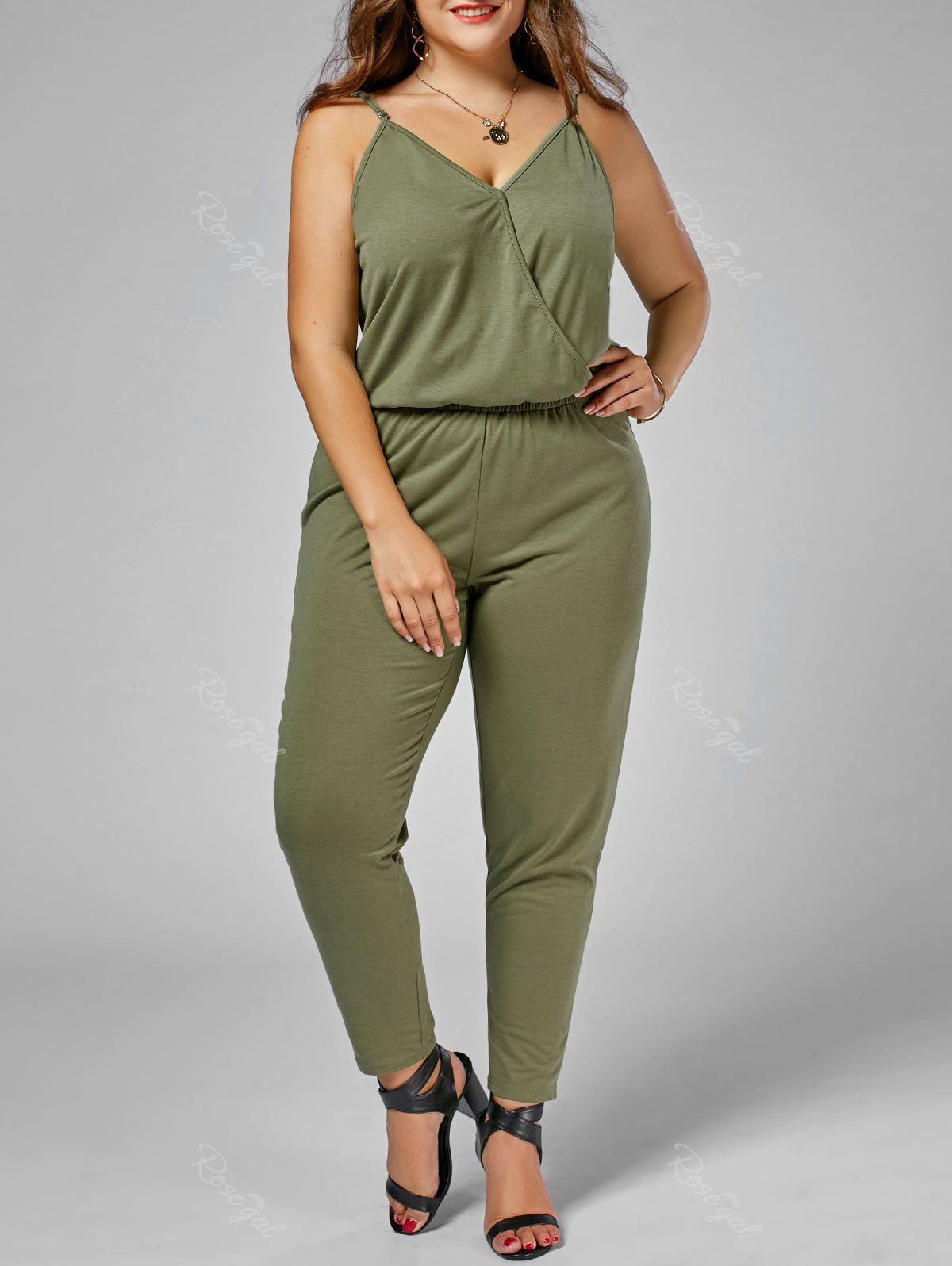 plus size cami jumpsuit