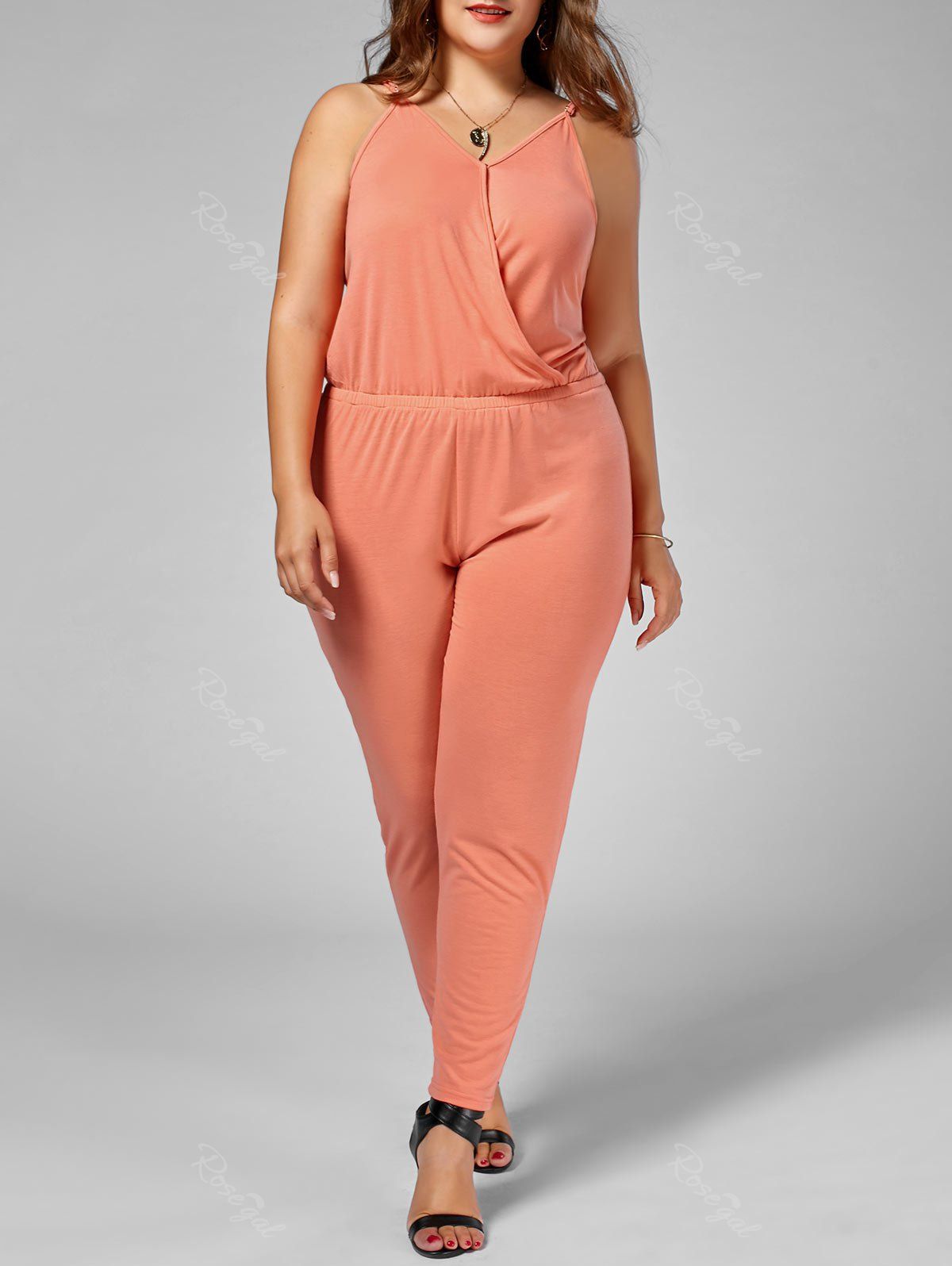 plus size cami jumpsuit