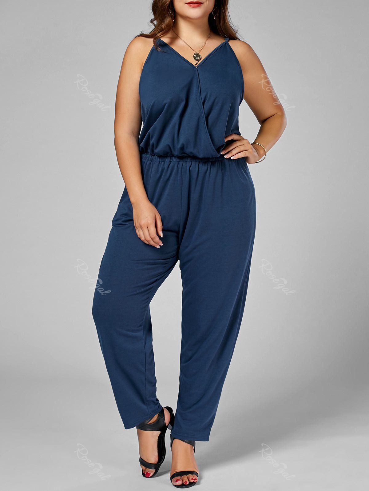 plus size cami jumpsuit