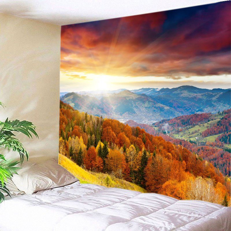 

Sun Moutains View Print Tapestry Wall Hanging Art Decoration, Colorful