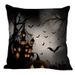 Halloween Tower Bat Printed Pillow Case -  