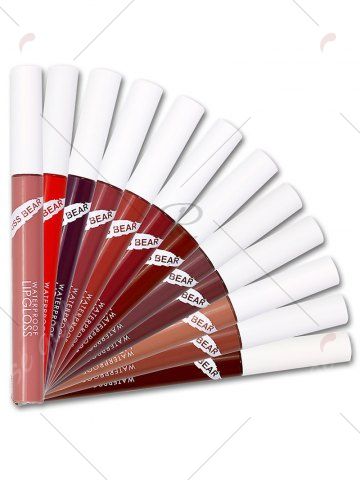 12 Colors Waterproof Moisturizing Long Wear Lip Glaze