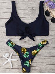 Бикини С Принтом - Пурпурно-синий S